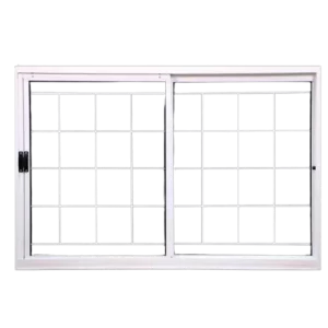 Janela De Correr 2 Folha Com Grade 120X100 Aço Pintado